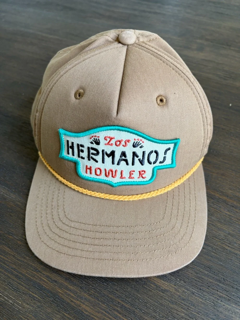 Howler Brothers Los Hermanos Badge Structured Snapback Hat Cap